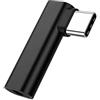 EUZUXU Adattatore Audio da USB C a 3,5mm, per Cuffie 90 Gradi Adattatore, Adattatore Jack per Cuffie di Tipo C, per i-Phone 15 Pro Max/15 Pro/15 Plus, i-Pad Pro Air, Pixel