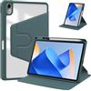 Generico DayQiQiPu Custodia Protettiva per Huawei MatePad 11 Pollici DBY-W09/DBR-W10/DBY2-W00 Pelle PU Rotazione a 360° Stand Slim Cover con Supporto per Matita Auto Sveglia/Sonno,Verde Scuro