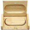 Xrten 8 GB Legno Massello Stile USB 2.0,Chiavetta USB 2.0 con Scatola di Legno