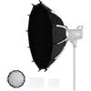 Soonpho 90cm/35.4inch Softbox Parabolico Grandangolare a Sgancio Rapido, Softbox grandangolare d'argento da studio fotografico per Bowens Mount MonoLight e Flash per GODOX per Neewer per Aputure
