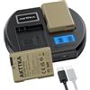 AKTTKA Batteria EN-EL14/EL14a (2 Pezzi) & Kit Caricabatterie Dual USB - 1680mAh per Nikon D3100/D3200/D3300/D3400/D3500, Coolpix P7000/P7100/P7700/P7800 e Altri