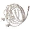 Dioche Auricolari con Collana di Perle e Microfono - Eleganti Cuffie Intrauricolari per Ragazze - Cuffie con Cavo da 3,5 Mm - Regalo per Donne (WHITE)