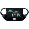YUNTX [2+32G] Android 16 2 Din Radio con navigazione per Hyundai i10 2014-2019-[Integrato CarPlay/Android Auto/DSP/GPS/Bluetooth 5.0/MirrorLink/Controllo del volante]-IPS 9 Touch screen