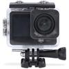 NEDIS Action Cam - Doppio Schermo - 1080p@30fps - 12 MPixel - Impermeabile fino a: 30.0 m - 70 min - Wi-Fi - App disponibile per: Android/IOS - Supporti inclusi - Nero
