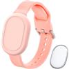RenSheng GPS Braccialetto Compatibili con Xiaomi Smart Tag Cinturini, Silicone Morbido, Impermeabile e Traspirante, Custodie Protettive con Localizzatore per Bambini e Anziani (L'host Non Include)
