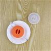 Generic 2 cavi retrattili, avvolgicavo rotanti per cavi, caricabatterie, auricolari, per casa, ufficio, aula e viaggi (arancione trasparente)