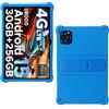 AKNICI Custodia Silicone per DOOGEE TAB G6 / KINGRID T90 Tablet 11 Pollici, Protettiva Cover con Supporto Integrato per DOOGEE TAB G6 / KINGRID T90 Tablet 11 Pollici, Blu