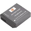 DSTE DE DSTE Batteria di ricambio compatibile con Panasonic DMW-BLH7E DMW-BLH7PP DMW-BLH7GK Lumix DMC-GM1 DMC-GM1D DMC-GM1K DMC-GM1KD DMC-GM1KEB DMC-GM1KK