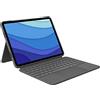 Logitech Combo Touch for iPad PRO 11-inch (1ST, 2ND, And 3RD Generation) Gris Smart Connector QWERTY INTERNACIONAL DE EE.UU.