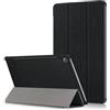 Andy Case Custodia per Huawei MediaPad M5 10.8 CMR-AL09 CMR-W09 tablet cover protettiva, Huawei MediaPad M510.8 CMR-Al-09 CMR-W9 ultra-sottile PU pelle rigida cover protettiva (nero)