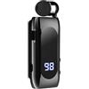 OISE ART STORE Trade Shop - Auricolare in-Ear Wireless Bt5.2 Retrattile Vivavoce Clip Stereo con Microfono K55