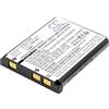 TECHTEK Batteria 660mAh compatibile con DM-6370, DS-6365, SL-58, SL-68, per [Kodak] EasyShare M200, EasyShare M215, M22, M23, M52, M522, Easyshare FBA