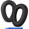 Linkidea Cuscinetti auricolari di ricambio Linkidea per cuffie Sennheiser PXC 550/PXC 550-II Wireless, MB660UC/MB660MC, similpelle proteica, neri