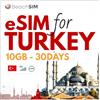BeachSIM eSIM Turchia 30 giorni. 10 GB di Dati Solo a Velocità 4G/5G. Attivazione Rapida. Facile da Ricaricare. Funziona Su dispositivi iOS e Android