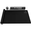 NITRO CONCEPTS Tappetino per mouse XXL 1200 x 600 mm Bordi senza frange Tappetino per mouse Gamer Ampio in Microfibra Tappetino Mouse Ergonomico Antiscivolo (Nero)