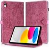 Rostsant cover ipad 11 generazione Cover in Pelle PU Portafoglio Magnetico con Portapenne Cover Tablet per iPad 10 Generazione 2022, 10,9 Pollici (A2696 A2757 A2777) Oro rosa