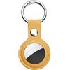 Ainiv Portachiavi, Custodia per Airtag in Pelle | Localizzatore di Chiavi Portatile per Zaini e Animali Domestici, Mini Cover Protettiva Tracker per Cordino