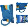 AKNICI Custodia Silicone per ALLDOCUBE iPlay 50 Mini Pro/ALLDOCUBE iPlay 50 Mini Tablet 8,4 Pollici, Protettiva Cover con 360° Supporto Rotante e Tracolla/Maniglia/Penna Holder, Blu Scuro