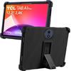 MEMELOKA Cover per TCL Tab A1 Plus/A1 Plus NxtPaper 12.2 Pollici, Custodia Antiurto in Silicone Morbido Protettiva con Supporto[Protezione da Caduta], Nero