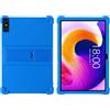 BastralBloom Custodia in silicone per tablet Teclast T45HD da 10,5 pollici, adatta ai bambini, in morbido silicone, regolabile, con supporto per PC Teclast T45HD da 10,5 (blu scuro)