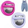 Dingfeiyu Airtag Holder Hidden, Custodia per localizzatore GPS nascosta, Custodia Airtag Nascosta con Spilla per bambini, anziani, animali domestici, zaini, bagagli (viola + rosa fluorescente)