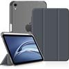 FINTIE Cover per iPad mini 7a Gen (A17 Pro) 2024/iPad mini 6a Gen 2021 8,3 | con Portapenne, Sottile Leggero Custodia Posteriore Opaca Traslucida Case con Auto Sveglia/Sonno, Grigio