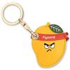 AXFEE Airtags Portachiavi in PU Pelle, Porta Air Tag per GSP Apple-Mango | Airtag Cover per Chiavi Zaini e Animale, Portatile, Anti-graffio, Mantiene un Segnale Forte