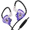 Yinyoo KBEAR Storm Auricolari in Ear Monitor per Cantanti Batteristi Musicisti Bassisti, Hi Res Wired Earbuds in Ear Headphones Custom IEM, OFC staccabile Cavo placcato in argento Auriculares