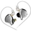 KINBOOFI KZ ZS10 Pro - Auricolari Hi-Fi con 4 driver BA e 1 driver DD, con cavo rimovibile in OFC 6N da 0,75 mm a 2 pin (nero, senza microfono)