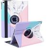 Xsltkby Custodia Cover per iPad 9.7 2018 2017/ iPad Air 2/ iPad Air - 360 Gradi di Rotante Cover Protettiva Case con Funzione di Auto Svegliati/Sonno per iPad 9.7 6/5 Generazione (Marmo)
