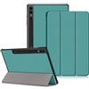 DINGGUAGUA Custodia per Samsung Galaxy Tab S10 Plus,Galaxy Tab S9 FE+ Plus,Galaxy Tab S9 + Plus 12.4 SM-X820/X826B X610/X616 X810/X816B/X818U Tablet,Cover con Funzione Supporto,Verde