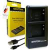 PATONA Dual Caricabatterie Micro-USB per Sony NP-BN1, 2 batterie insieme | Mini caricabatterie da viaggio per CyberShot DSC-QX100, DSC-T99 TF1 TX5 TX100V, W710 W730 WX80 WX200
