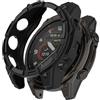 SumRioo Cover Compatibile con Garmin Tactix 8 47mm, [Senza Pellicola Protettiva] Custodia in TPU Flessibile Morbido Custodia Durevole per Garmin Tactix 8 47mm, Nero