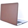 ELLENNE Custodia Pelle per MacBook Air 13 M5 M4 M3 M2 2026-2022, Marrone | Case in Pelle PU per Apple MacBook Air 13,6 pollici Cover 2026 2025 2024 2023 2022, A3449 A3240 A3113 A2681,