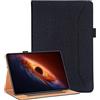 Vakarey Cover per Honor Magic Pad 4 12.3 Pollici,Nero | Custodia Tablet per MagicPad 4 con Portapenna e Cinturino da Polso,Silicone Antiurto con Supporto