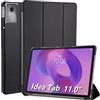WD&CD Custodia Compatibile per Lenovo Idea Tab 11, Ultra Sottile PU leather Smart Pelle Cover con la Funzione Compatibile per Lenovo Idea Tab 11, Nero