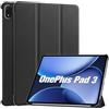 ProCase Custodia Protettiva Tripla per OnePlus Pad 3 13,2 2025 - Sottile e Leggera, Smart Cover Compatibile con OnePlus Stylo 2, Nero
