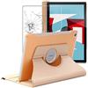 ebestStar - Cover per Huawei MediaPad M5 10.8, Custodia Protezione Rotazione 360, Pelle PU, Dorato + Vetro Temperato