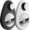 dibdib per Holder Hidden Custodia per localizzatore GPS nascosta, in silicone, anti rimozione, con spille, adatta per bambini, anziani, animali domestici, zaini, bagagli nero, bianco