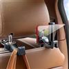 Generic 1 supporto per telefono per seggiolino auto, regolabile, impermeabile, presa sicura, supporto per poggiatesta per viaggi su strada, pendolari, nero