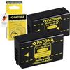 PATONA 2X Batteria per Nikon EN-EL20 EN-EL20a 800mAh 7.2V | Batteria per Coolpix A, P950, P1000, P1100, 1 AW1, 1 J1, 1 J2, 1 J3, 1 S1, 1 V3, EN EL20 EL20a, con anticortocircuito
