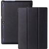 AKLiSa Custodia per tablet Lenovo Tab2 da 10,1 pollici, A10-70 A10-30 TAB3 10 Plus custodia protettiva in pelle intelligente (nero)