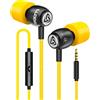 LUDOS CLAMOR Auricolari In-Ear Cuffie, Cuffiette con Filo e Microfono, Garanzia 5 Anni, Audio di alta Qualità, Memory Foam, Cavo Rinforzato, Bassi, Controllo del volume per iPhone, Samsung, Huawei
