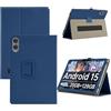 Generisch Custodia per tablet DOOGEE TAB G6 MAX 13.4 - Custodia pieghevole in pelle PU con supporto pieghevole, resistente alle cadute e ai graffi, blu