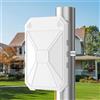 INEAUTO Ripetitore WiFi per esterni N300, antenne integrate, amplificatore WiFi da viaggio, IP67, resistente alle intemperie, amplificatore supportato con modalità PoE, AP/router/ripetitore, porta Ethernet