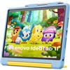 INFILAND Custodia per Lenovo Idea Tab 11 2025 (TB-336ZU/FU) / Moto Pad 2026, Cover Bambini Antiurto con Maniglia e Supporto, Leggera e Morbida(Blu-Giallo)