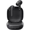 QCY Auricolari Bluetooth Buds - Design elegante - iPX4 - 35 ore di durata della batteria ultra lunga - basso ritardo 0,06 s - AI NERO