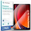 smartect Vetro Temperato 2 Pezzi per Samsung Galaxy Tab S9 | Schermo Protettivo HD Anti Graffio, Pellicola Protettiva Senza Bolle, 0.3 mm Ultra Trasparente, Durezza 9H, Ultra Resistente