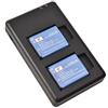 DSTE EN-EL19 Batteria di ricambio (2 pacchetti) e caricatore rapido doppio Compatibile per Nikon Coolpix S4100 S4150 S4200 S4300 S5200 S6500 S6600