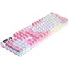 Generico Tastiera meccanica cablata, tastiera da gioco meccanica - Tastiera full-size da 104 tasti - Tastiera luminosa, tastiera per computer desktop, tastiera da gioco per PC Gamer